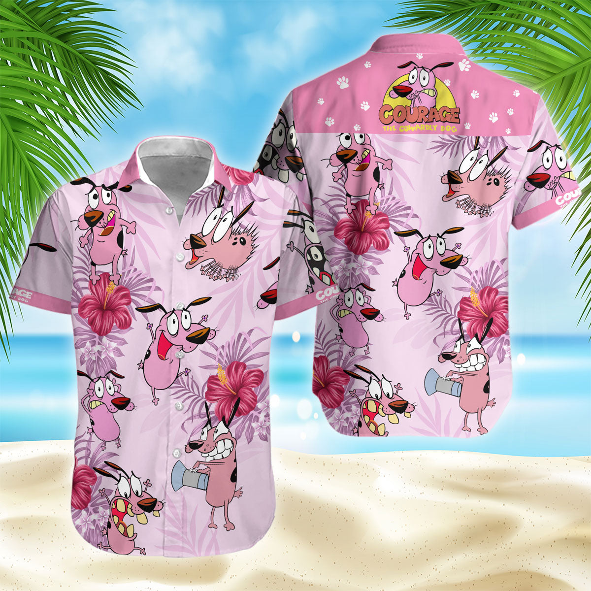 Courage Dog Hawaii Summer Hawaii Shirt For Women The Cowardly Fan Gifts Ha93291