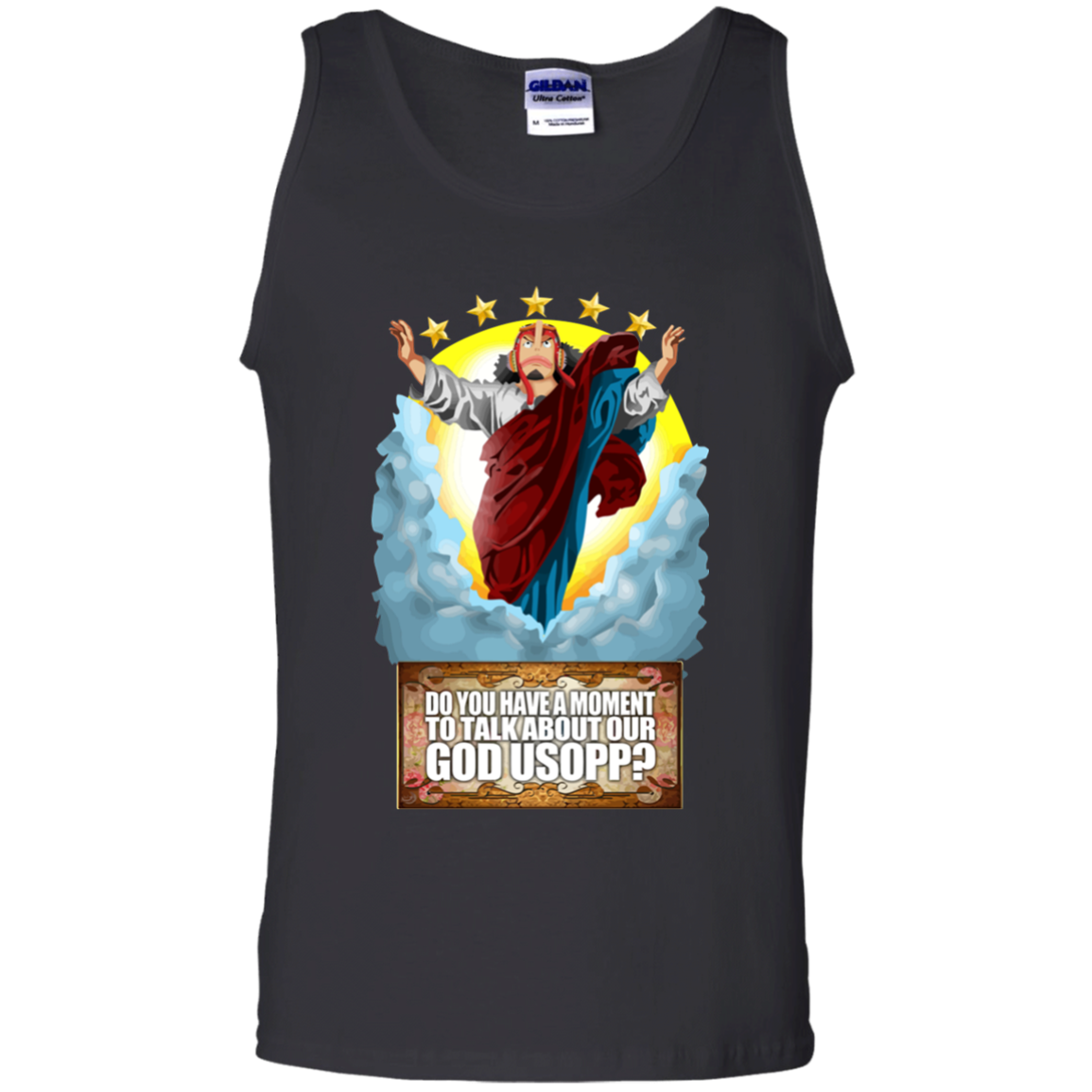 Funny God Usopp One Piece Tank Top T-Shirt