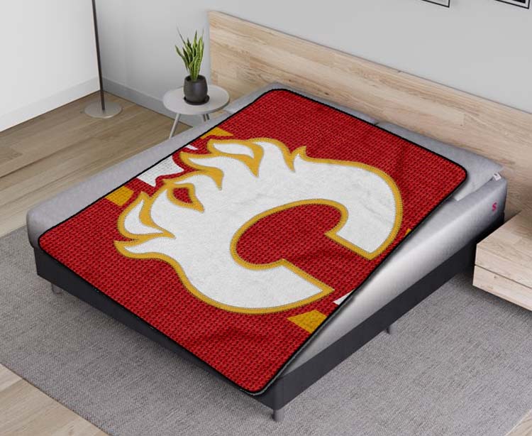 Calgary Flames 3D Full Printing Blanket V3