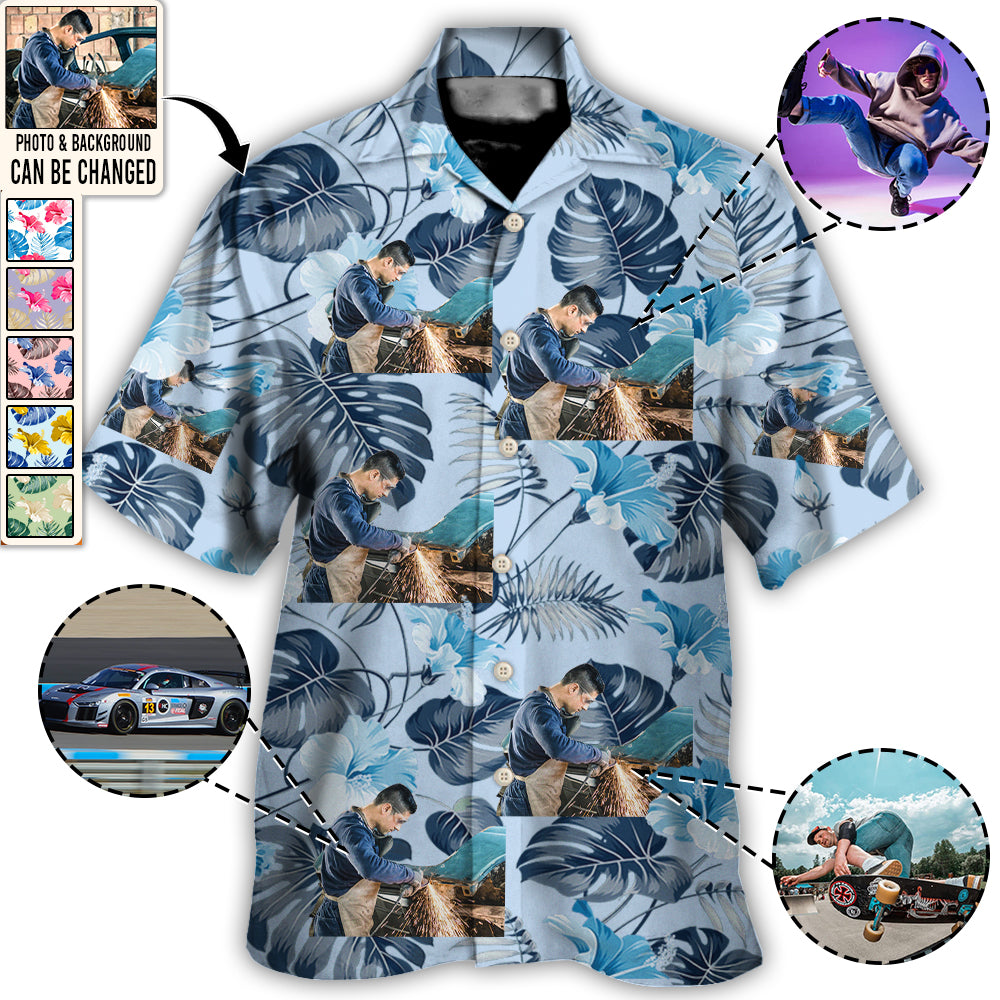 Whatever You Want Tropical Custom Photo – Hawaiian Shirt – Personalized Photo Gifts