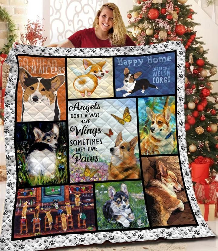 Corgi WhoS Calling Me Awesome MYT190 3D Customized Quilt