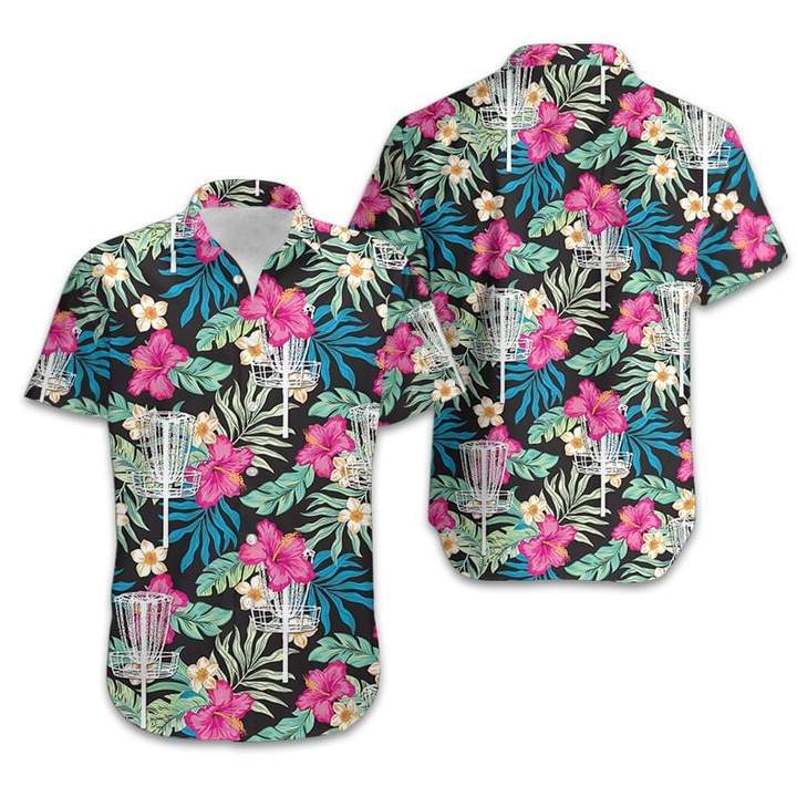 Disc Golf Hibiscus Hawaii Shirt Unisex Adult Ha31856