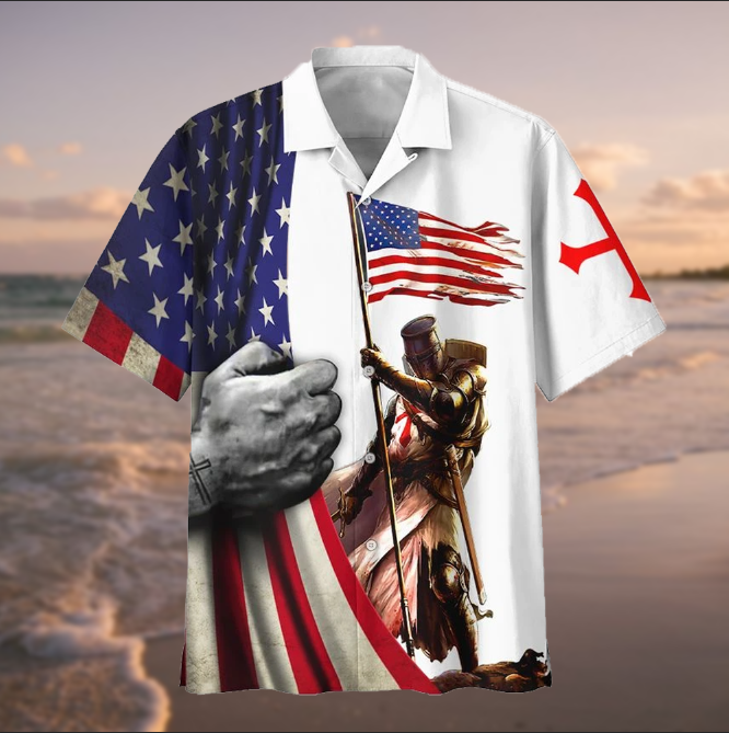 American Flag Hawaiian Shirt | Unisex | Adult | Hw3422