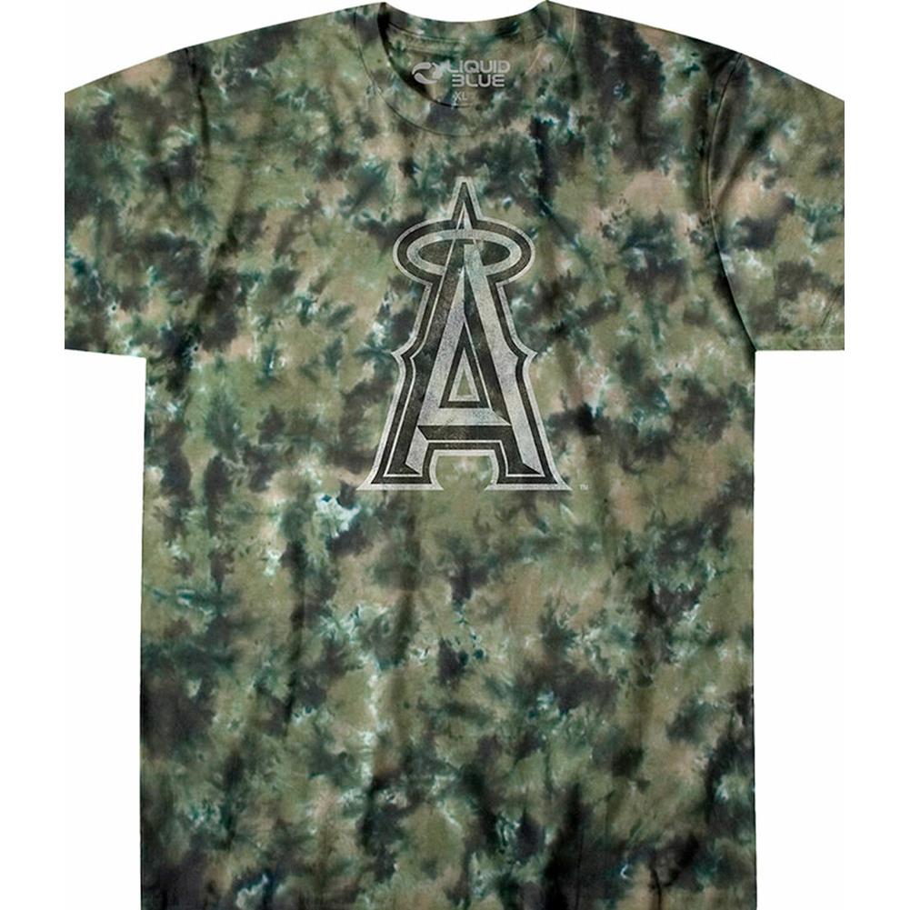 Los Angeles Angels Camo Tie-Dye T-Shirt