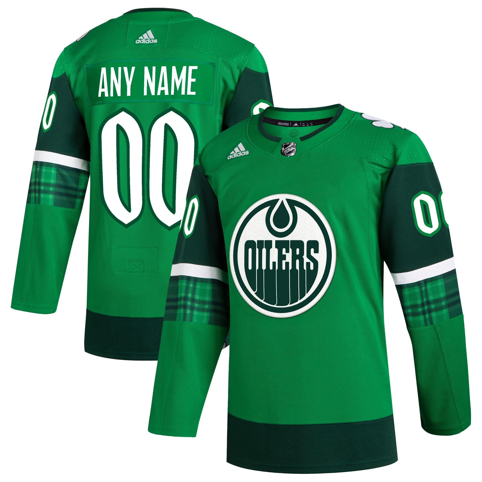 Edmonton Oilers St. Patrick's Day Authentic Custom Jersey – Kelly Green