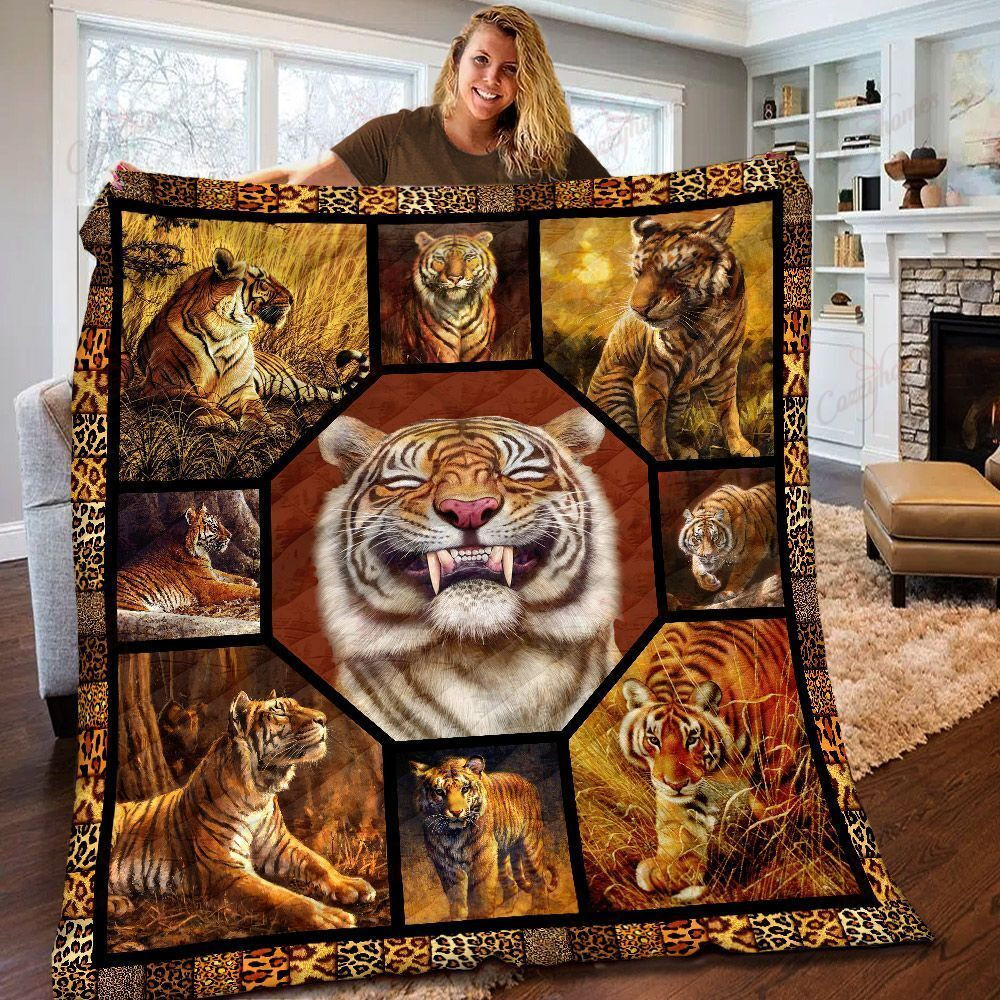 Tiger Yw0107395Cl Quilt Blanket