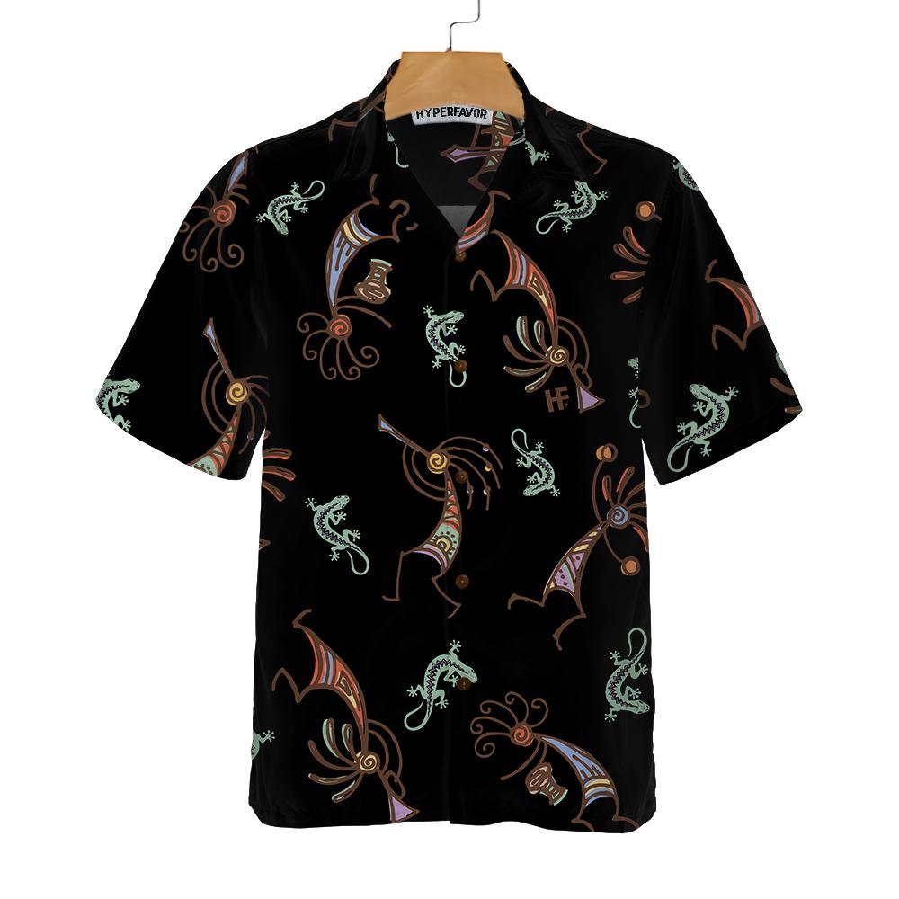 Native American Kokopelli Lizard Tribal Hawaii Funny Indian Shirt Ha1331