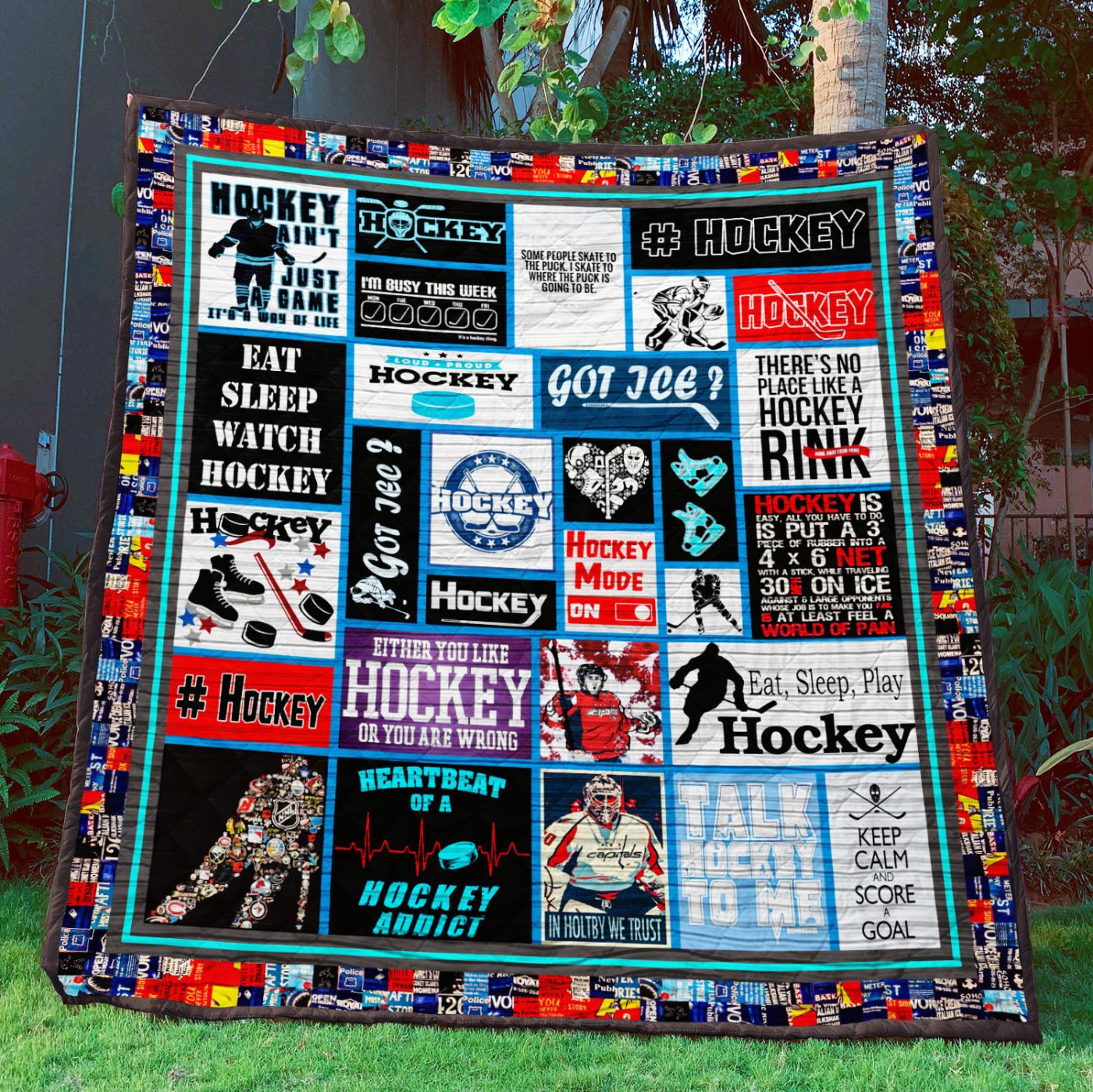 Hockey Na 3D Personalized Customized Quilt Blanket 438 Design By Exrain.Com