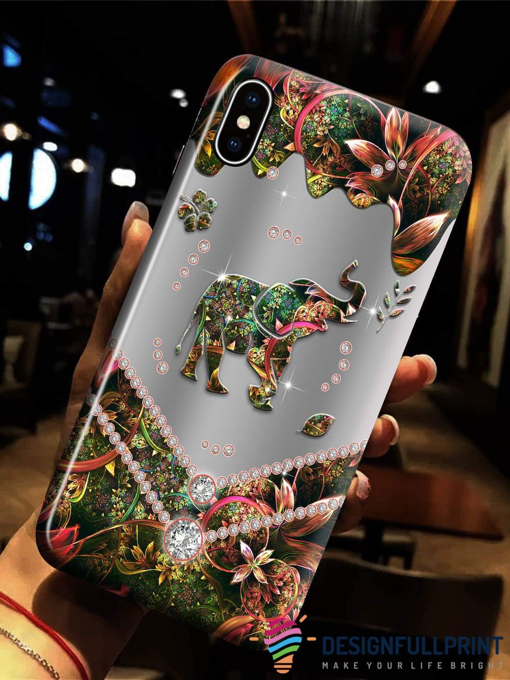 Gift For Elephant Lover Flower With Elephant Love Phone Case Hg