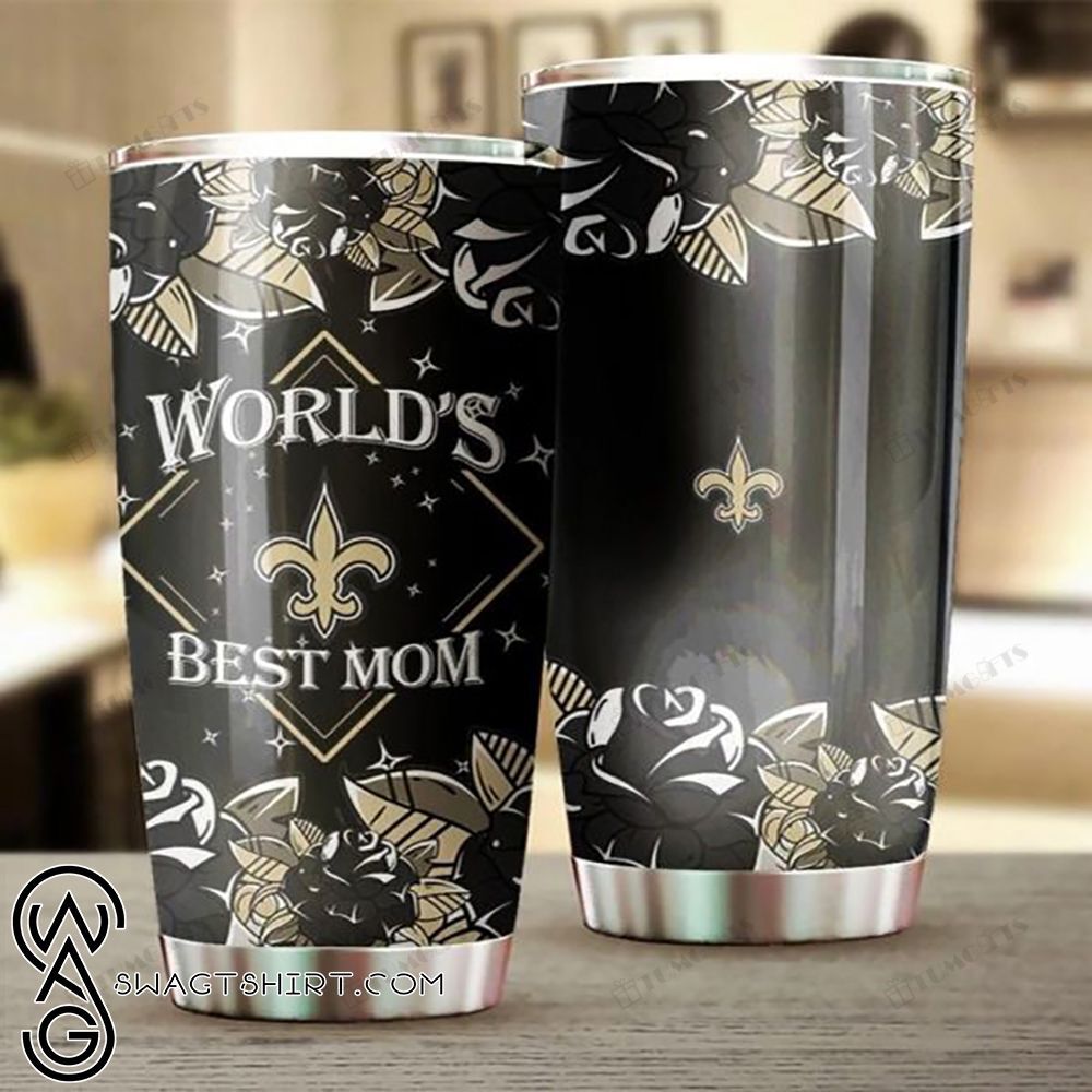 New Orleans Saints World’S Best Mom All Over Print Steel Tumbler