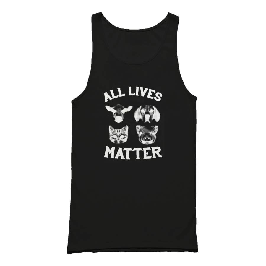 Vegan Herbivore Vegetarianism Animals Friends Not Food All Lives Matter Rights Pescatarian Tank Top