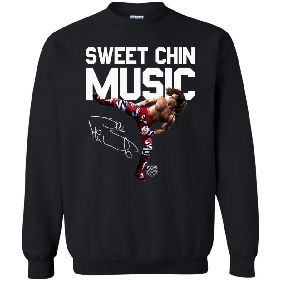 Shawn Michaels Sweet Chin Music Heartbreak Kid Mr Wrestlemania WWE Pullover Sweatshirt