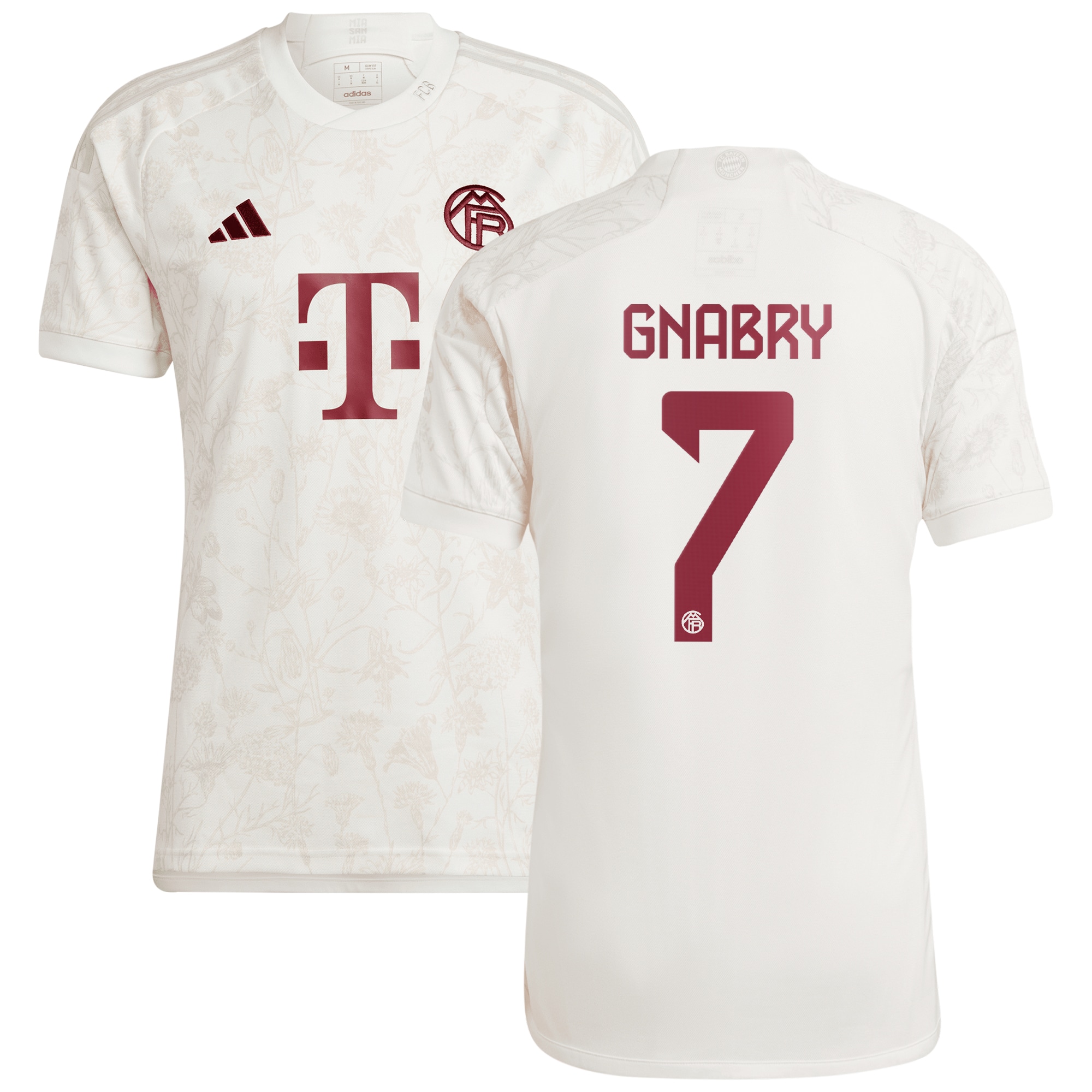 Serge Gnabry Bayern Munich 2023/24 Third Replica Jersey – White