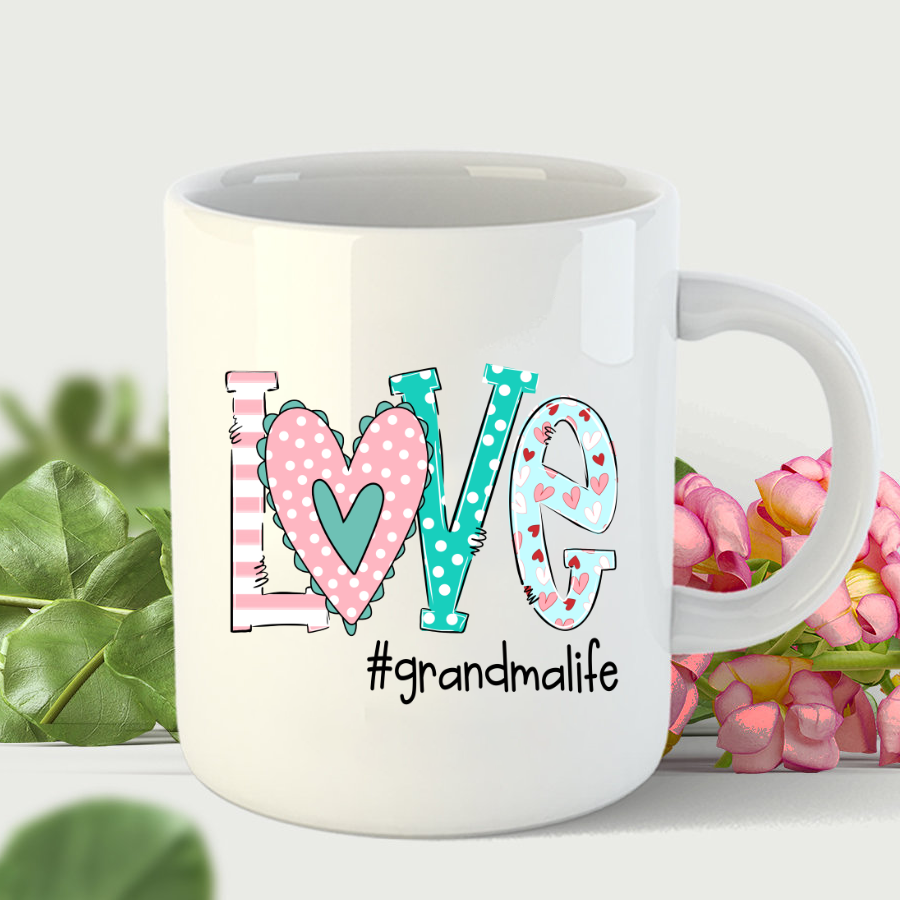 Personalized Love Grandma Life Art Mug