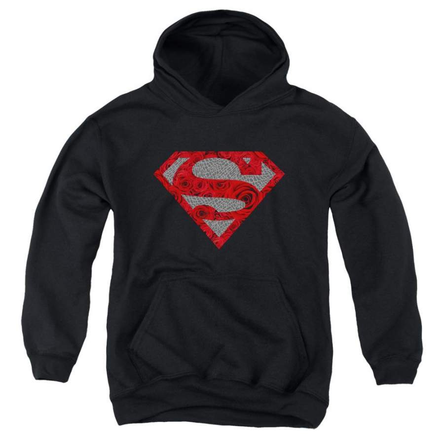 Superman – Elephant Rose Shield Youth Pull Over Hoodie