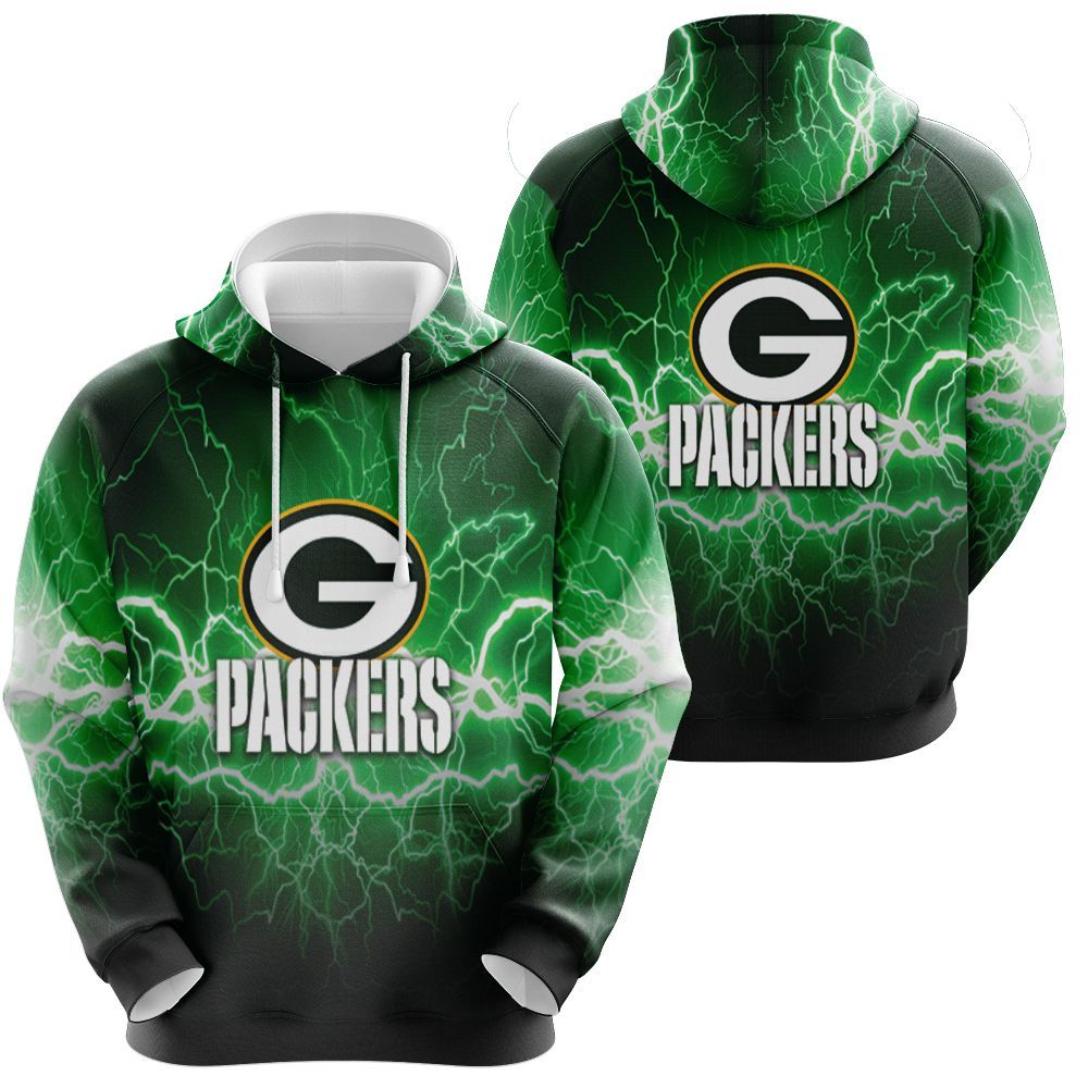 Green Bay Packers Lightning Green 3D All Over print Hoodie, T-shirt, Sweater, Jacket Jersey Hoodie