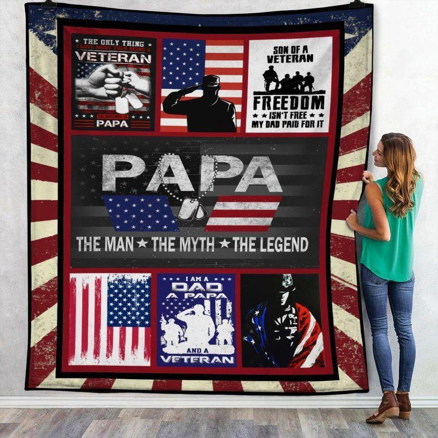 The Man The Myth The Legend – Best Gift For Dad, Gift For Home Decor, Gift For Family  – Fleece Blanket