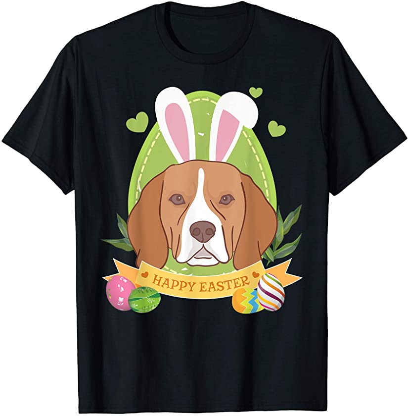 Bunny Beagle Dog Easter Day Lovers T-Shirt Egg Hunting T-Shirt