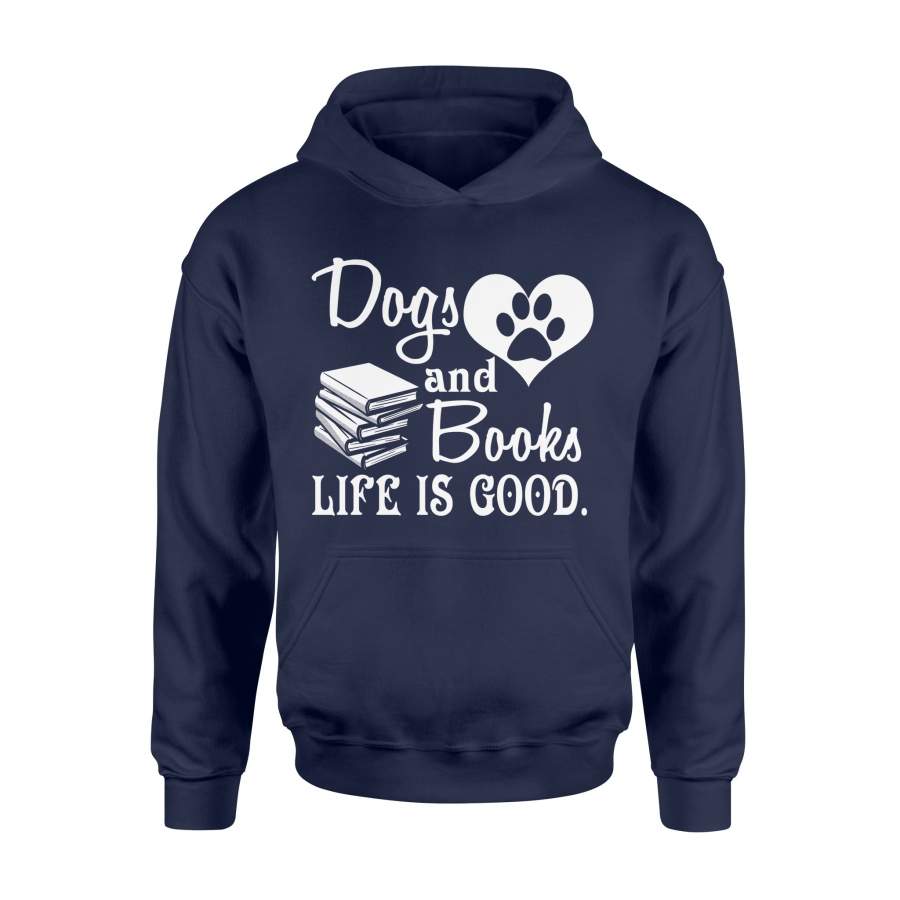 Dogs And Books Happy, Animal, Puppy, Educational Hoodie