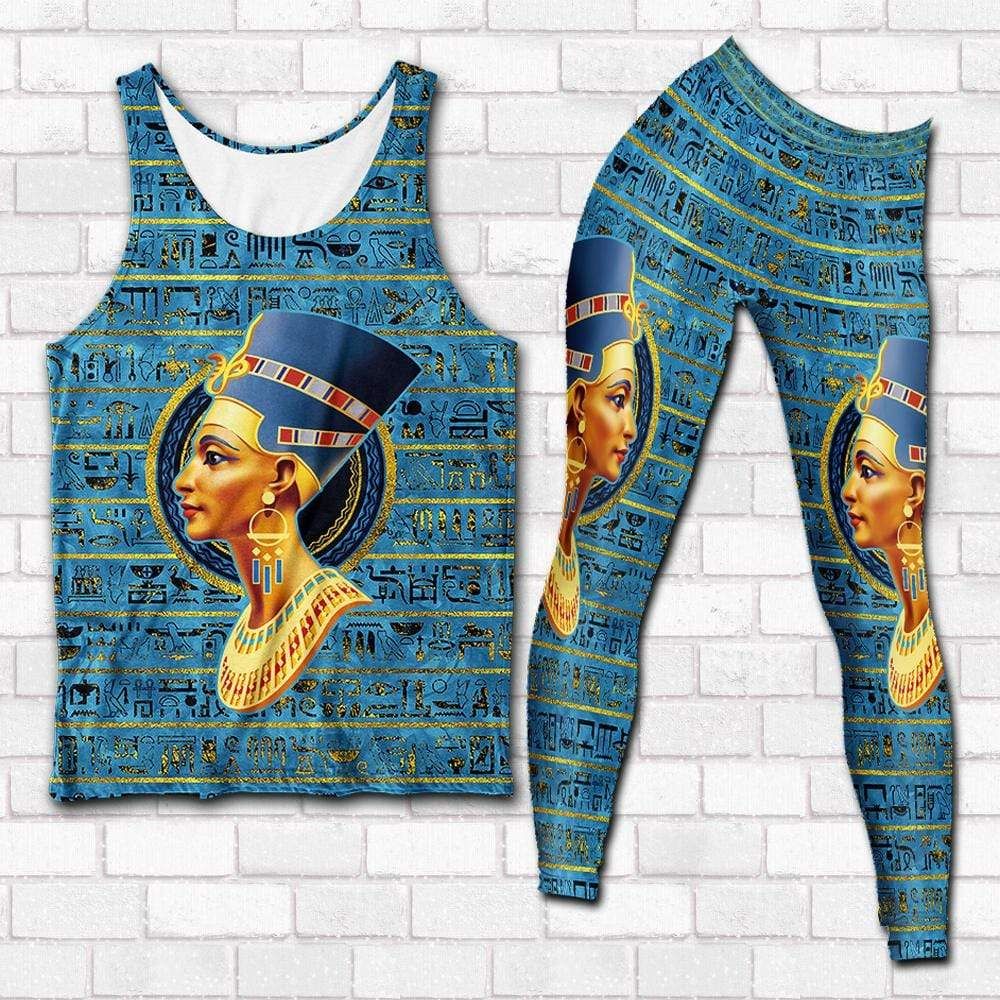 Queen Egypt Tank Top And Legging Set