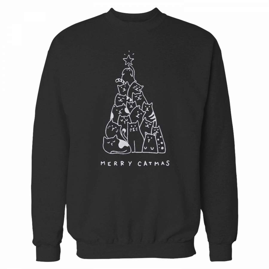 Merry Catmas Cat Lovers Sweatshirt