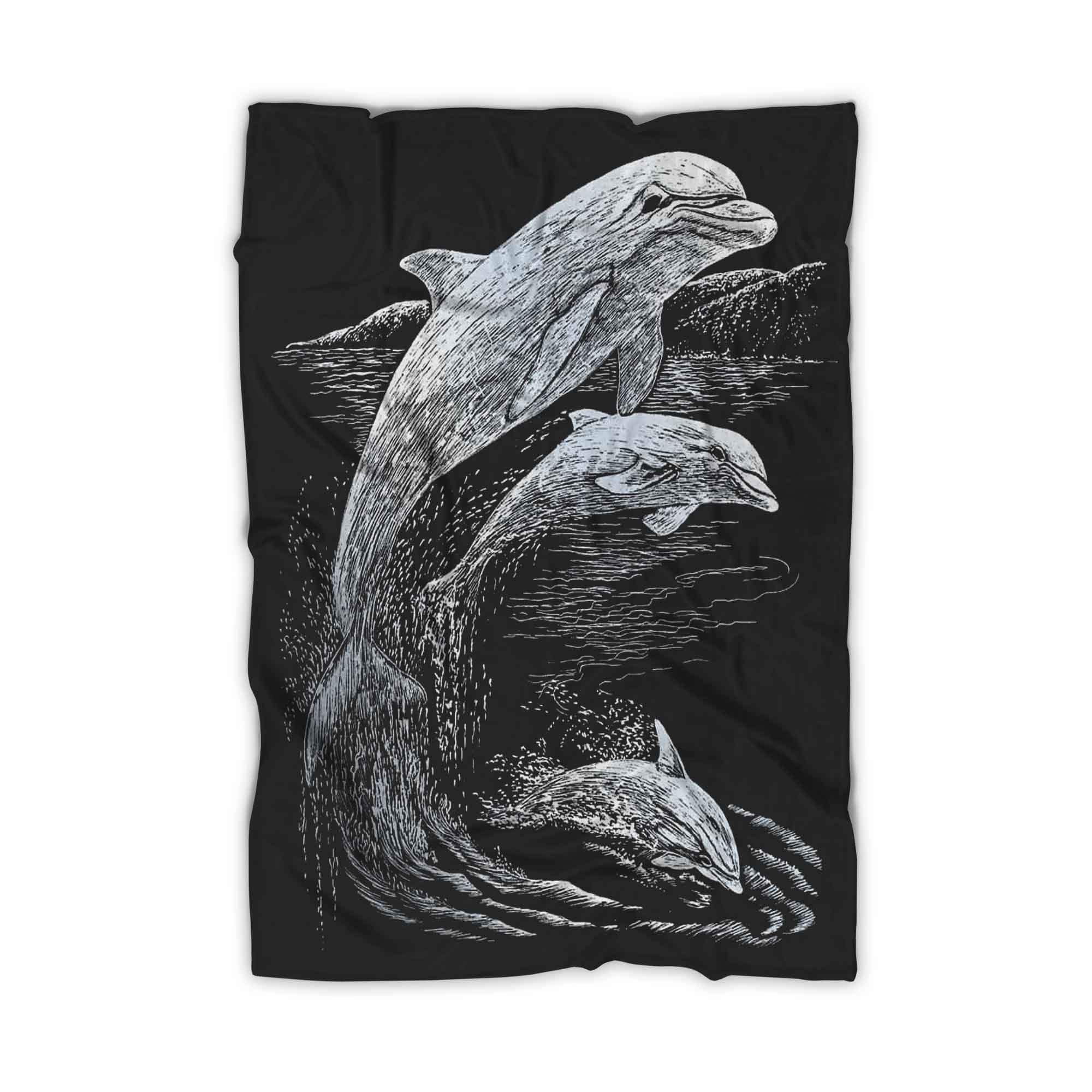 Dolphins Art Blanket