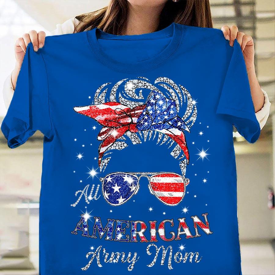 America Armed Forces Veteran Military Army Mom Solider T Shirt Gift