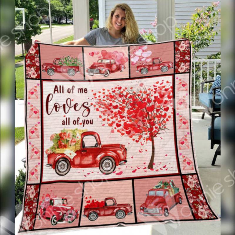 Red Truck Valentine Blanket JR0201 68O51