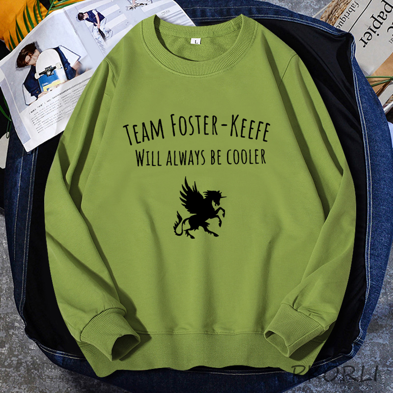 Team Foster Keefe Hoodies Streetwer Keeper of The Lost Cities Crewneck Sweatshirt Team Keefe Kotlc Foxfire Vintage Clothes alx