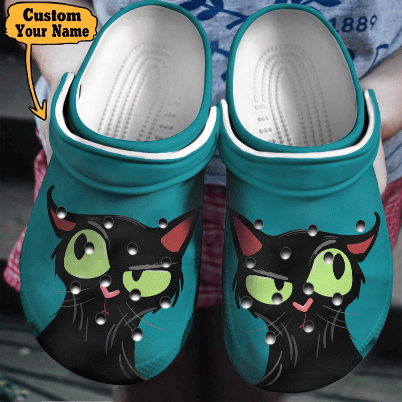 Cat – Cat Face Personalized Clogs Shoes For Men And Women