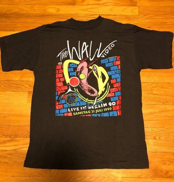 Vintage 1990 Pink Floyd Berlin The Wall Rare Shirt