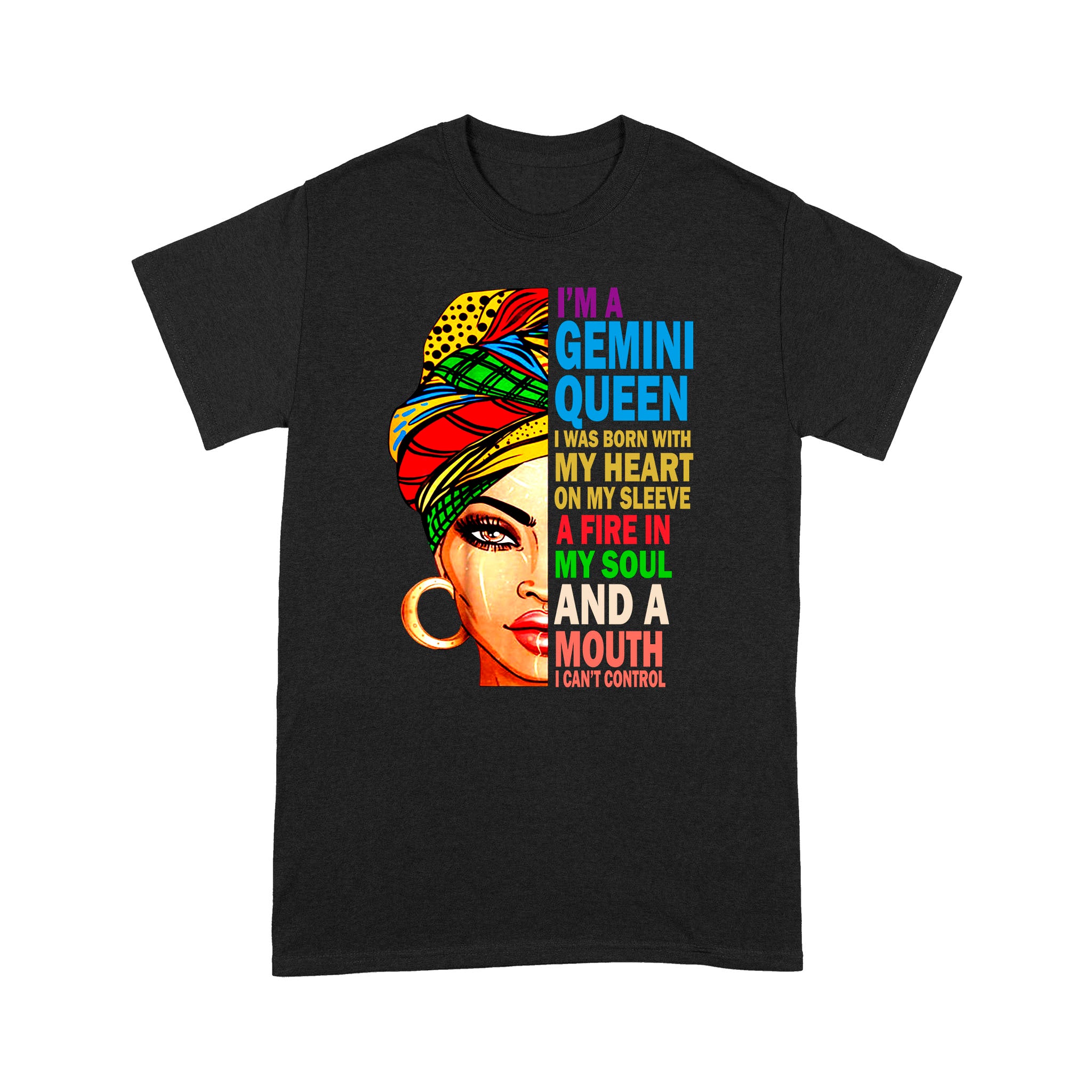 I Am A Gemini Queen Black Women Gift – Standard T-shirt