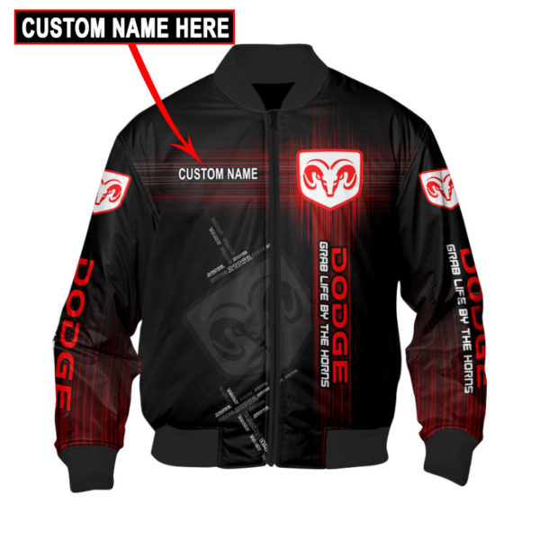 Custom Name Bomber Jacket Dodge, Ram 3D Spring Autumn, Mens Casual Jacket Ct49