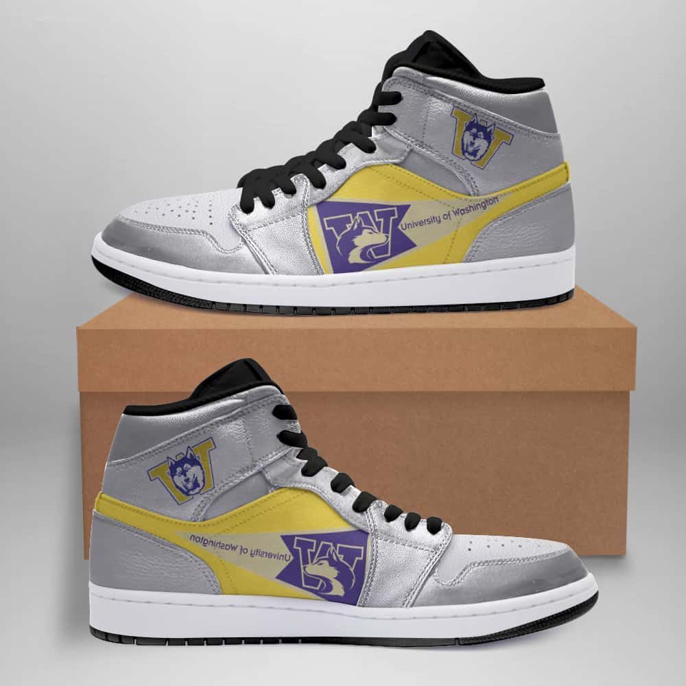 Washington Huskies American Football Air Jordan Shoes Sport Custom Sneakers