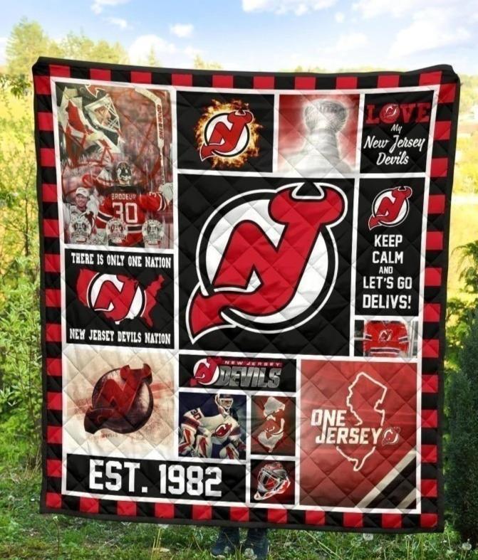 New Jersey Devils Quilt Blanket