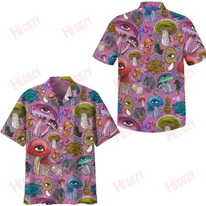 Grateful Dead Mushroom Purple Hawaii Shirt Ha60413