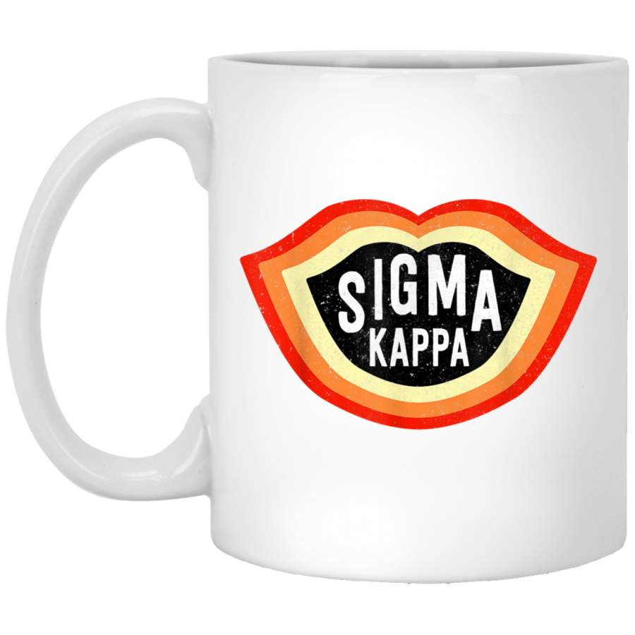 Sigma-Kappa Sorority Retro Vintage Greek 11oz  Mug