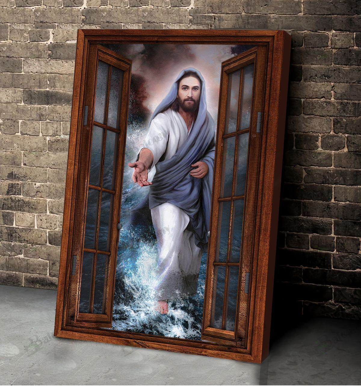 Jesus Focus On Me Not The Storm Canvas And Poster 077