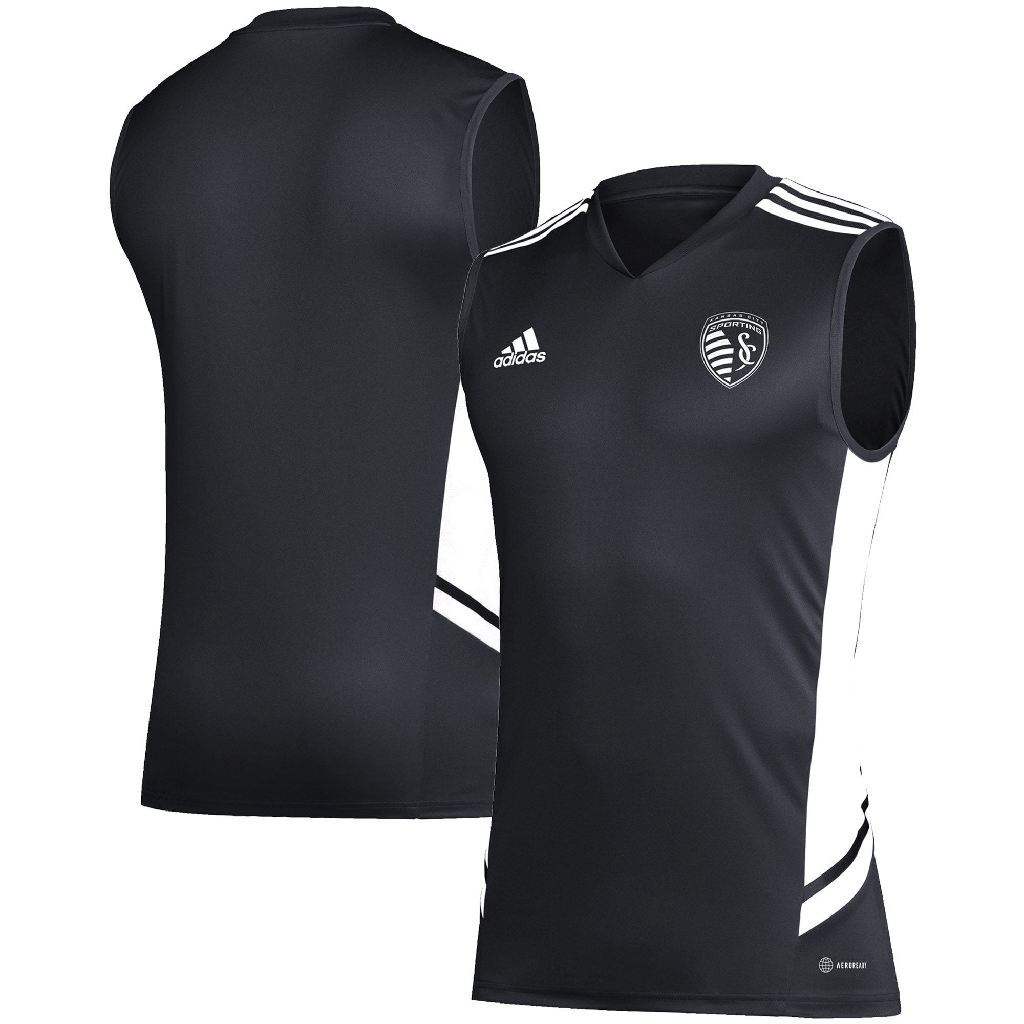 Sporting Kansas City Sleeveless Training Jersey – Black/White