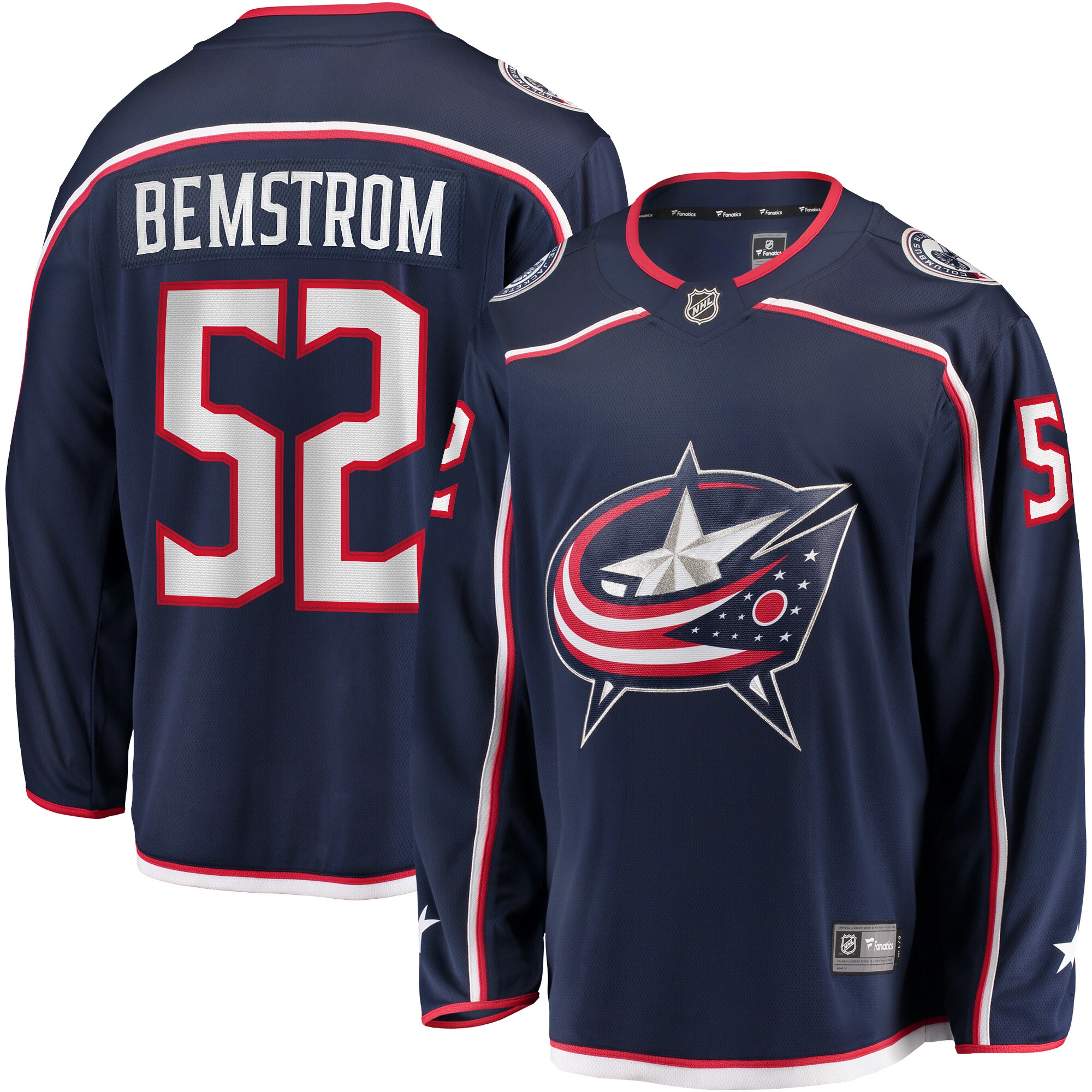 Emil Bemstrom Columbus Blue Jackets Branded Home Breakaway Player Jersey – Navy