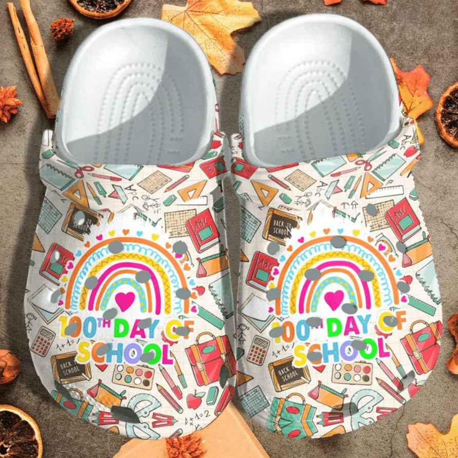 100Th Day Of School Back To School Clog Shoes #Dh