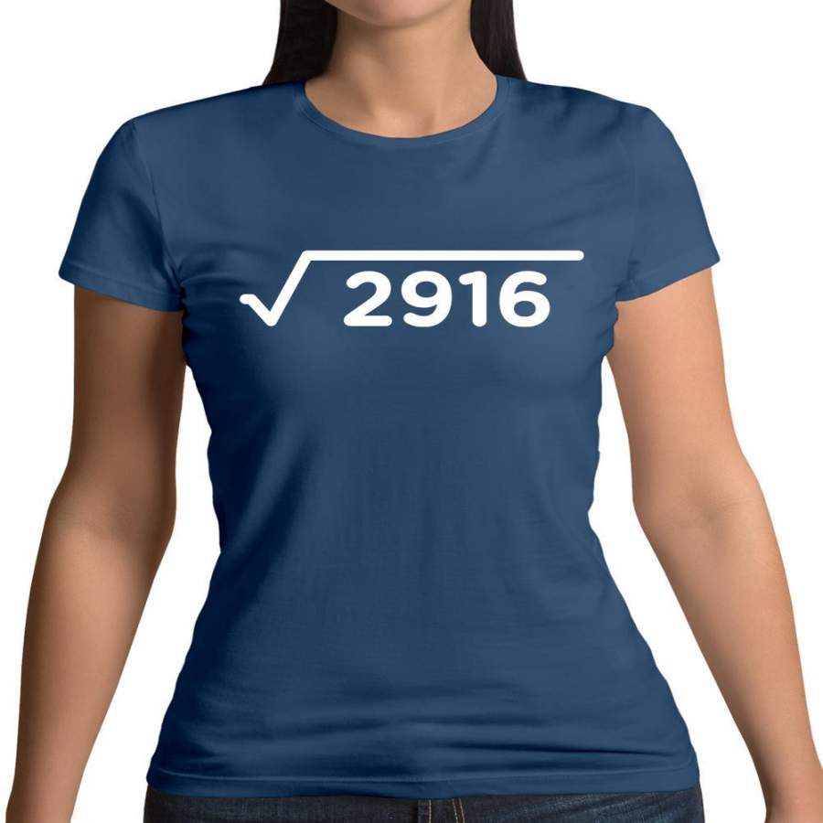 Square Root Birthday 54 Womens TShirt TShirt Store