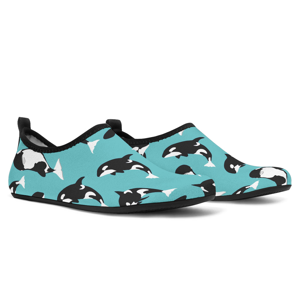 Whale Action Design Themed Print Aqua Water Shoes