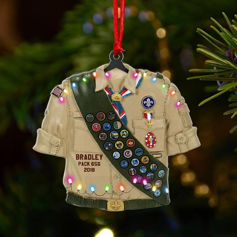 Personalized Scout Shape Custom Name Time Shaped Ornament