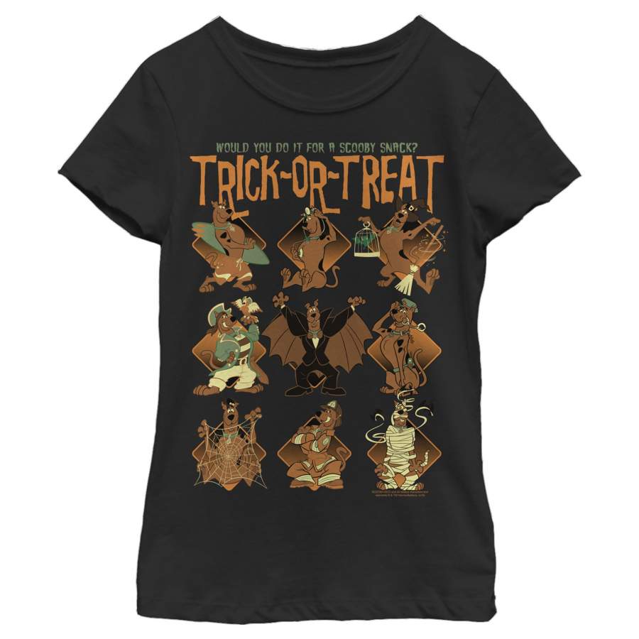 Scooby Doo Girl’s Trick-Or-Treat  T Shirt