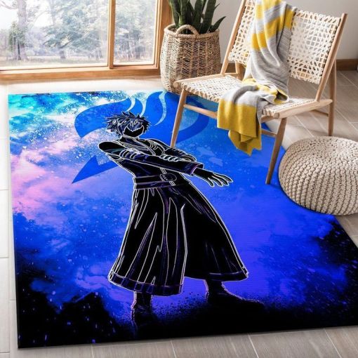 Gray Fullbuster Fairy Tail The Ice Magic Area Rug Living Room And Bedroom Rug Christmas Gift Us Decor