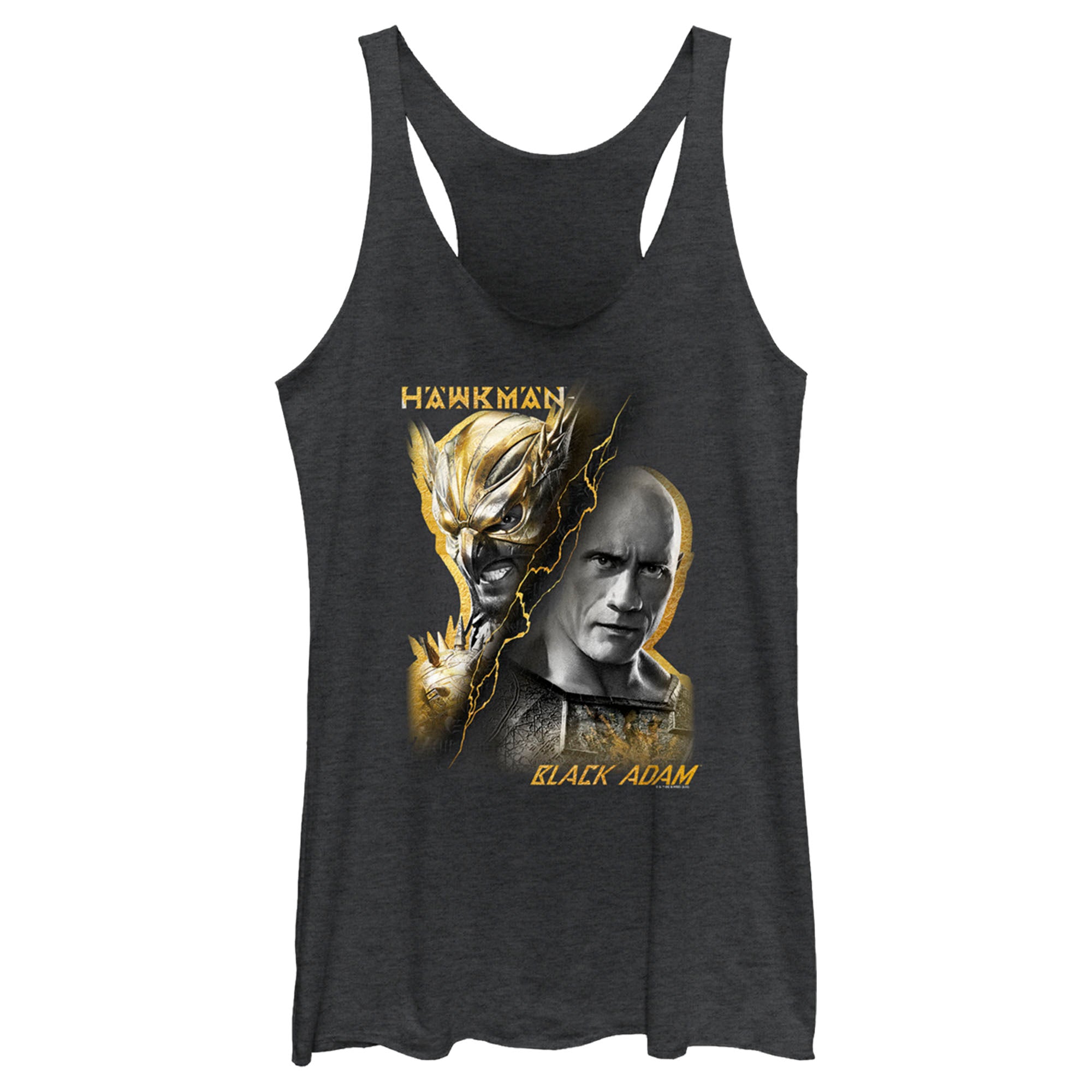 Women’S Black Adam Man Vs Myth Racerback Tank Top