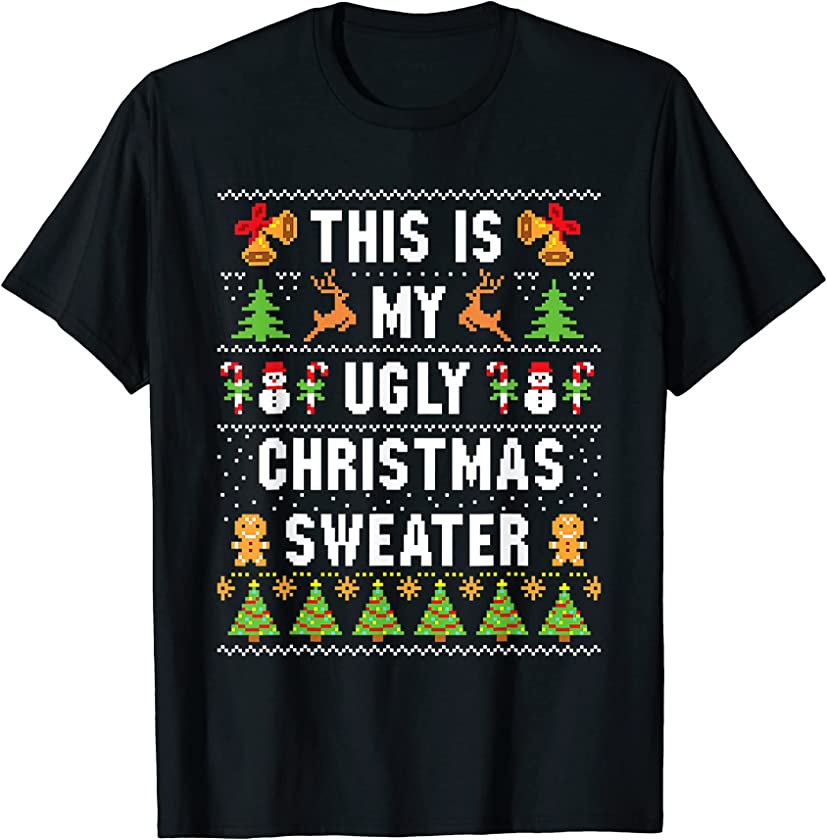 This Is My Ugly Christmas In July Sweater Funny Summer T-Shirt