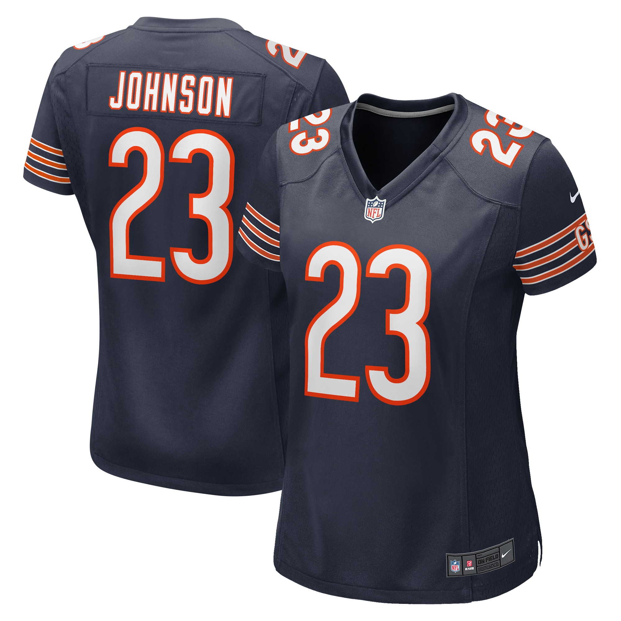 Roschon Johnson Chicago Bears Women's Team Game Jersey – Navy