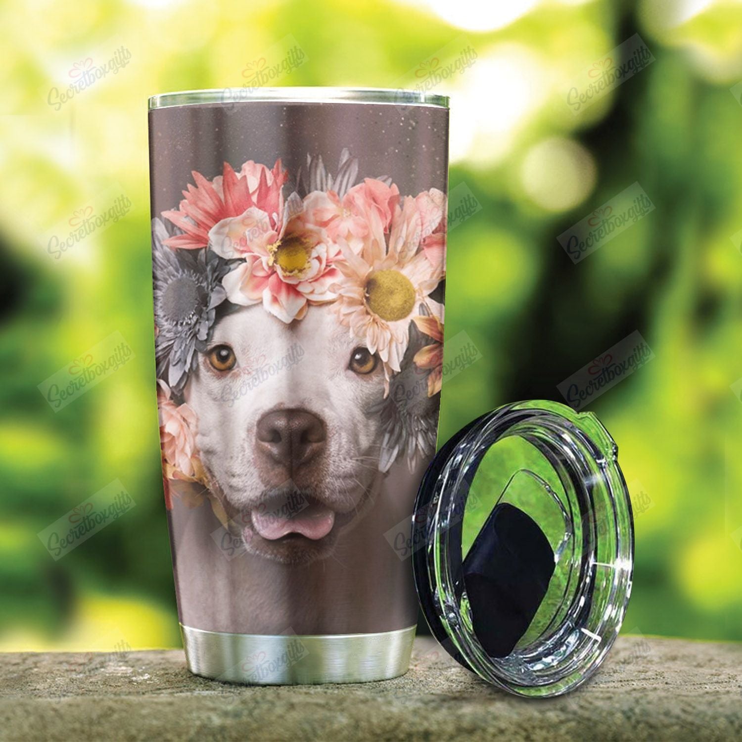 Pitbull Flower Nt0301019T Tumblers